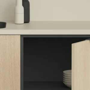Tablero de Aglomerado Gris Gu Mate. Textura suave