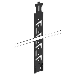 Barra de enclavamiento Stop Control (con / para prolongación), hilera de taladros 32 mm, Longitud 352 mm, Izquierda + Derecha