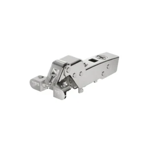 Bisagra superacodada para marco de aluminio Sensys con amortiguación integrada (Sensys 8638i), Niquelado, Arremetido, Ángulo de apertura 95°, montaje con tirafondos