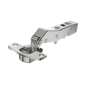 Bisagra recta de librillo angular Sensys W30 con amortiguación integrada (Sensys 8639i W30), Niquelado, Solapado, Ángulo de apertura 95°, TH-esquema de taladrado 52 x 5,5 mm, montaje con tirafondos