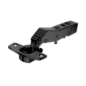 Bisagra recta de librillo angular Sensys W30 sin cierre automático (Sensys 8669 W30), obsidian black, Solapado, Ángulo de apertura 95°, TH-esquema de taladrado 52 x 5,5 mm, montaje con tirafondos