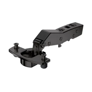 Bisagra recta de librillo angular Sensys W30 sin cierre automático (Sensys 8669 W30), obsidian black, Solapado, Ángulo de apertura 95°, TH-esquema de taladrado 52 x 5,5 mm, con tacos expandibles (ø 10 x 11)