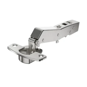 Bisagra recta de librillo angular Sensys W45 con amortiguación integrada (Sensys 8639i W45), Niquelado, Solapado, Ángulo de apertura 95°, TH-esquema de taladrado 52 x 5,5 mm, montaje con tirafondos