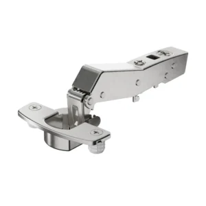 Bisagra recta de librillo angular Sensys W45 con amortiguación integrada (Sensys 8639i W45), Niquelado, Solapado, Ángulo de apertura 95°, TS-esquema de taladrado 48 x 6 mm, montaje directo (ø 10 x 11)