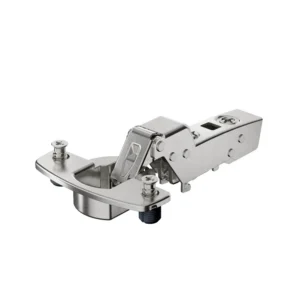 Bisagra superacodada Sensys 110° con amortiguación integrada (Sensys 8645i), Niquelado, Arremetido, Ángulo de apertura 110°, TH-esquema de taladros 52 x 5,5 mm, con tacos expandibles (ø 10 x 11)