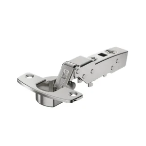 Bisagra acodada Sensys 110° con amortiguación integrada (Sensys 8645i), Niquelado, Semisolapado, Ángulo de apertura 110°, TH-esquema de taladros 52 x 5,5 mm, montaje con tirafondos