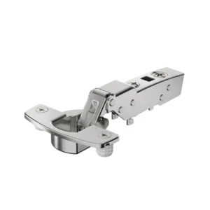 Bisagra acodada Sensys 110° con amortiguación integrada (Sensys 8645i), Niquelado, Semisolapado, Ángulo de apertura 110°, TH-esquema de taladros 52 x 5,5 mm, montaje directo (ø 10 x 11)