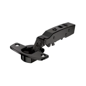 Bisagra recta Sensys 110° con amortiguación integrada (Sensys 8645i), obsidian black, Solapado, Ángulo de apertura 110°, TH-esquema de taladros 52 x 5,5 mm, montaje con tirafondos
