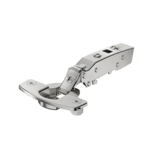 Bisagra recta para puerta delgada Sensys, grosor de puerta a partir de 10 mm, sin amortiguación integrada (Sensys 8646), Niquelado, Solapado, Ángulo de apertura 110°, TH-esquema de taladrado 52 x 5,5 mm, montaje directo (ø 10 x 8)
