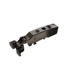Bisagra recta para marco de aluminio Sensys, hasta 32 mm de grosor de puerta, sin cierre automático (Sensys 8661), obsidian black, Solapado, Ángulo de apertura 95°, montaje con tirafondos