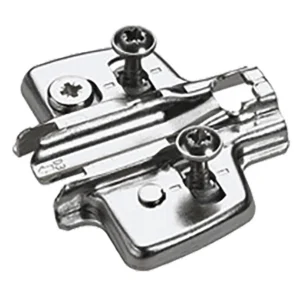 Suplemento de avión con Ajuste de altura directo, Niquelado, Hilera de taladros 37 x 32 mm, con tacos expandibles (para taladro ø 5 x 12 mm), calce 0.0 mm
