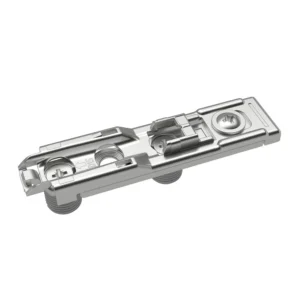 Suplemento recto con Ajuste de altura directo, Niquelado, Hilera de taladros 20 x 32 mm, montaje directo (para taladro ø 10 x 12 mm), calce 3.0 mm