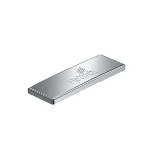 Tapa para brazo de bisagra Intermat (estampado con logotipo Hettich), Acero Niquelado