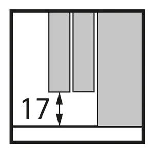 TopLine XL, Set de carros de rodadura y guía, STB 19, 17 mm, 30 - 40 mm, 80 kg, 2 puertas