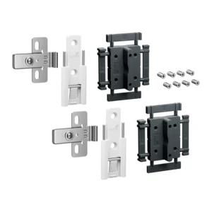 WingLine L, Set de bisagra central montaje rápido ajustable, Blanco, 2 piezas