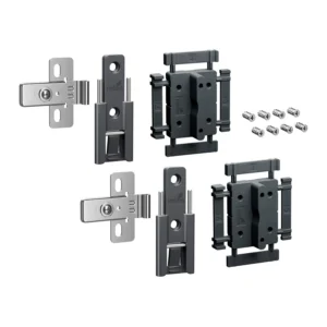 WingLine L, Set de bisagra central montaje rápido ajustable, antracita, 2 piezas