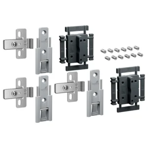 WingLine L, Set de bisagra central montaje rápido ajustable, Gris, 3 piezas