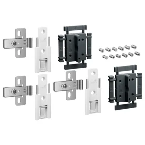 WingLine L, Set de bisagra central montaje rápido ajustable, Blanco, 3 piezas