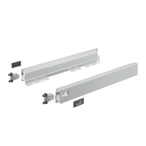 ArciTech Set costados, Altura de costado 78 x NL 500 mm, plata, Izquierda + Derecha