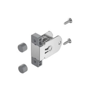 Set of connectors for thin front panels,  for drawer side profile
