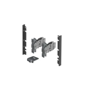 AvanTech YOU Set de conectores para frente interior para cortar a medida, uso con costado, altura de sistema 101, antracita