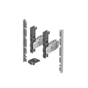 AvanTech YOU Set de conectores para frente interior para cortar a medida, uso con costado, altura de sistema 139, plata