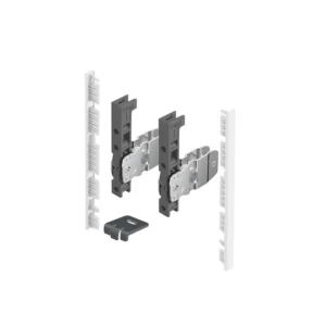 AvanTech YOU Set de conectores para frente interior para cortar a medida, uso con costado, altura de sistema 139, Blanco