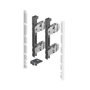 AvanTech YOU Set de conectores para frente interior para cortar a medida, uso con costado, altura de sistema 187, Blanco