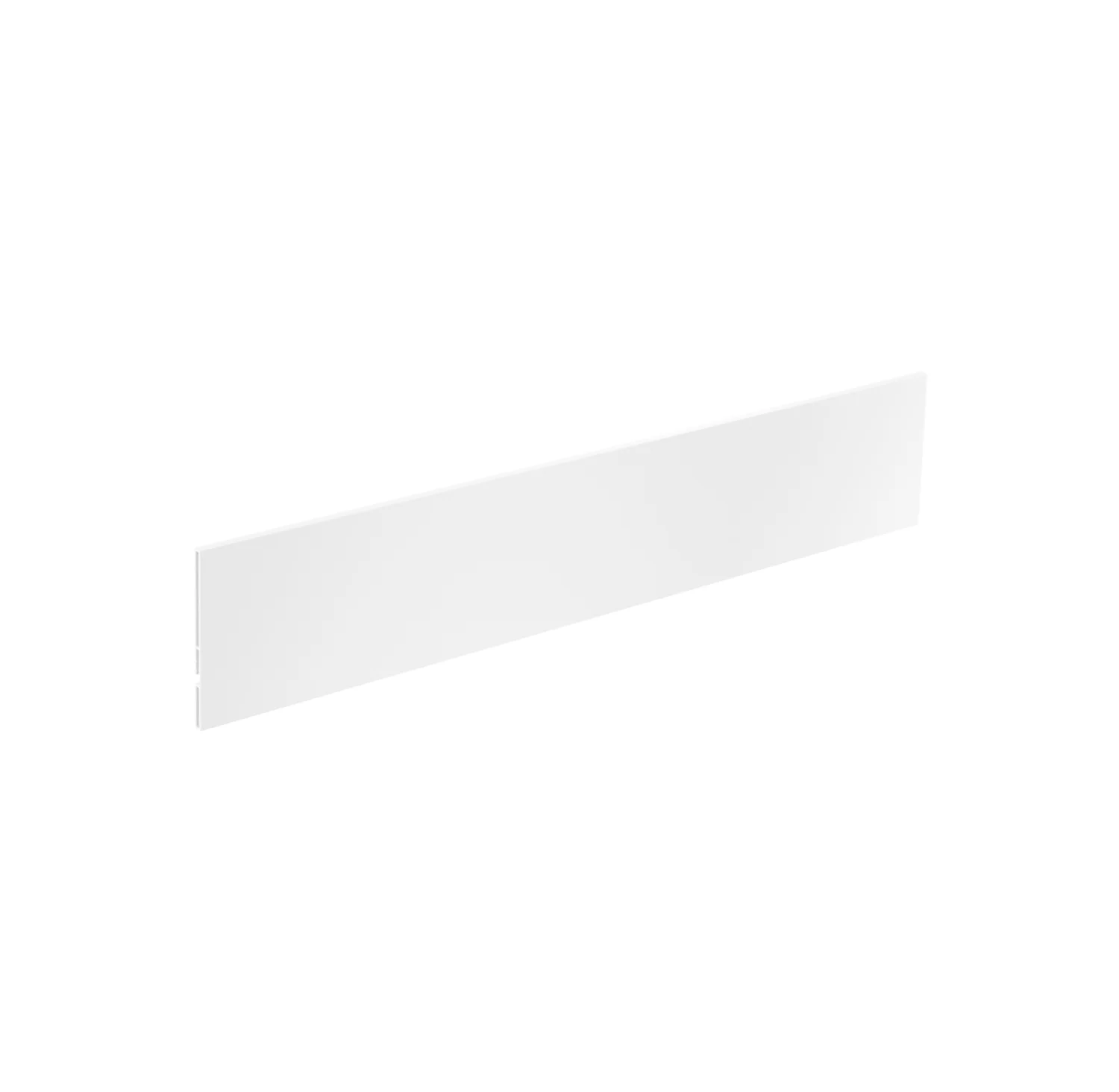 AvanTech YOU Perfil de frente interior para cortar a medida, Altura de sistema 101, Blanco, Para costado con Iluminación