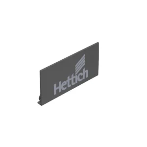 AvanTech YOU Brandingclip, antracita, con logotipo Hettich