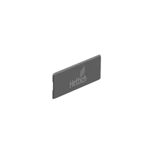 InnoTech Atira Tapa,  gris oscuro, con logotipo Hettich