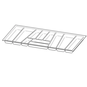 OrgaTray 740, NL 500 x 1000 mm, Blanco