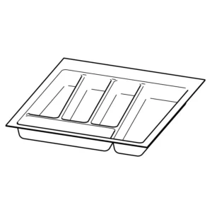 OrgaTray 740, NL 450 x 450 mm, plata