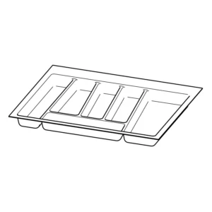 OrgaTray 740, NL 450 x 600 mm, plata