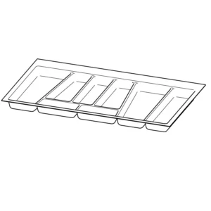 OrgaTray 740, NL 450 x 800 mm, plata