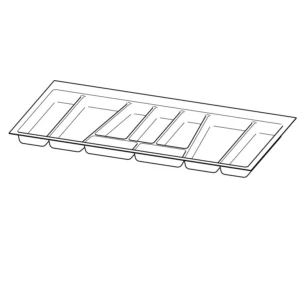 OrgaTray 740, NL 450 x 900 mm, plata