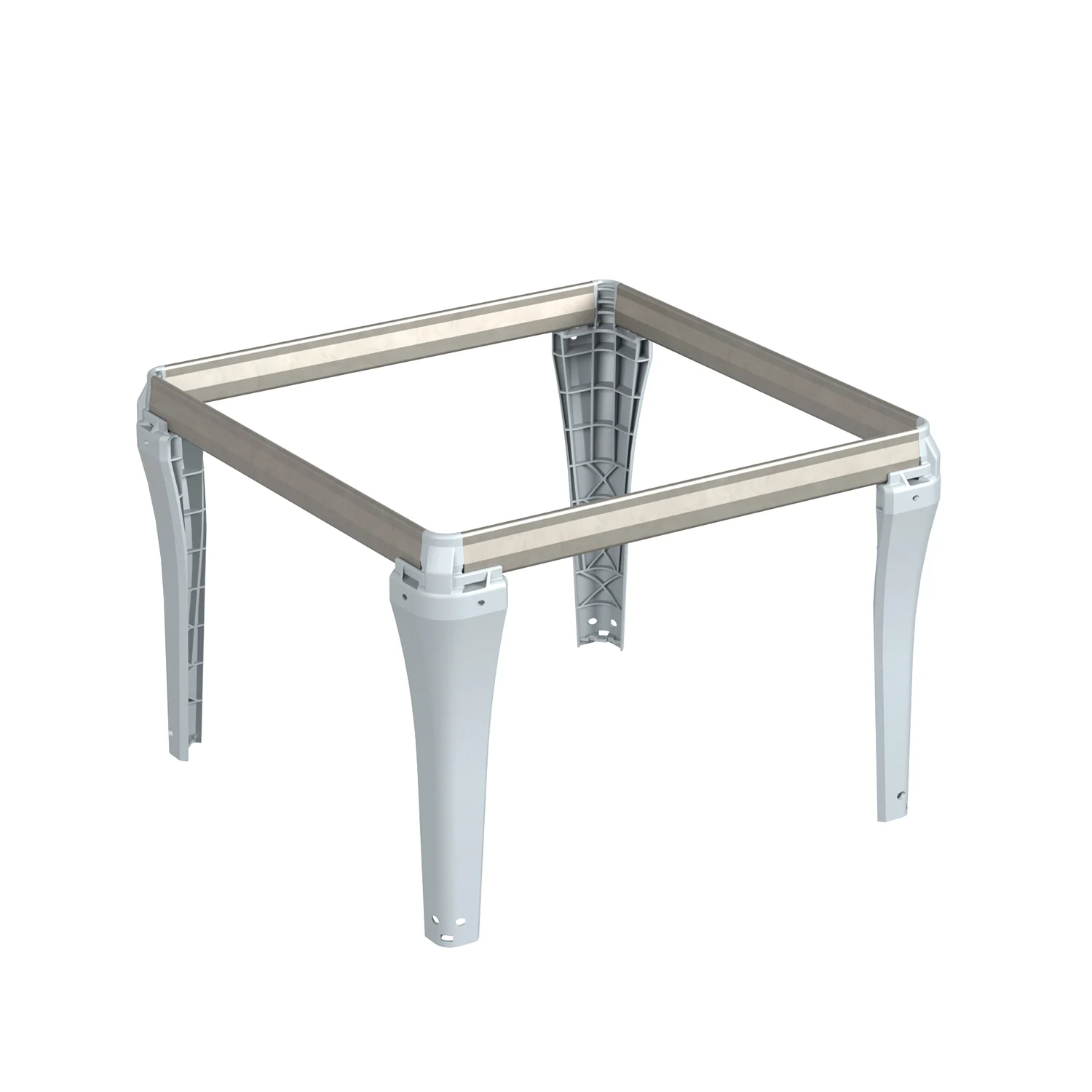 Bastidor colgante insertable de armario bajo de escritorio
,
aspecto aluminio
,
350
x
244
x
350 mm