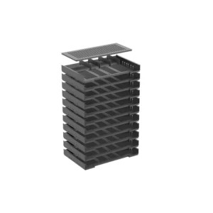 Archivador de formularios, Número de compartim.: 11, 392 mm, Negro