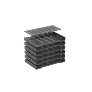 Archivador de formularios, Número de compartim.: 6, 392 mm, Negro