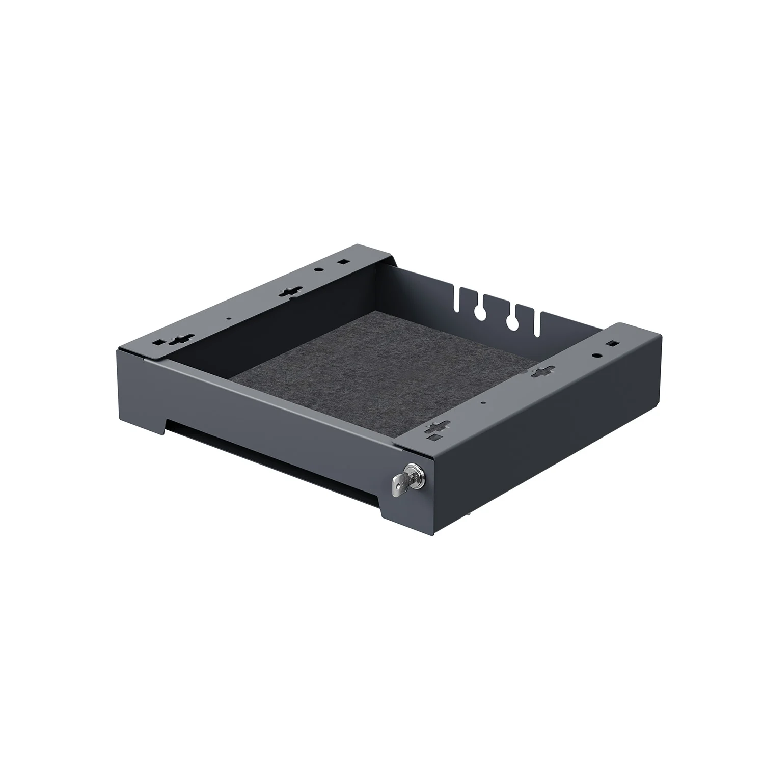 SmarTray acero 75 mm con carcasa (envase individual), antracita
