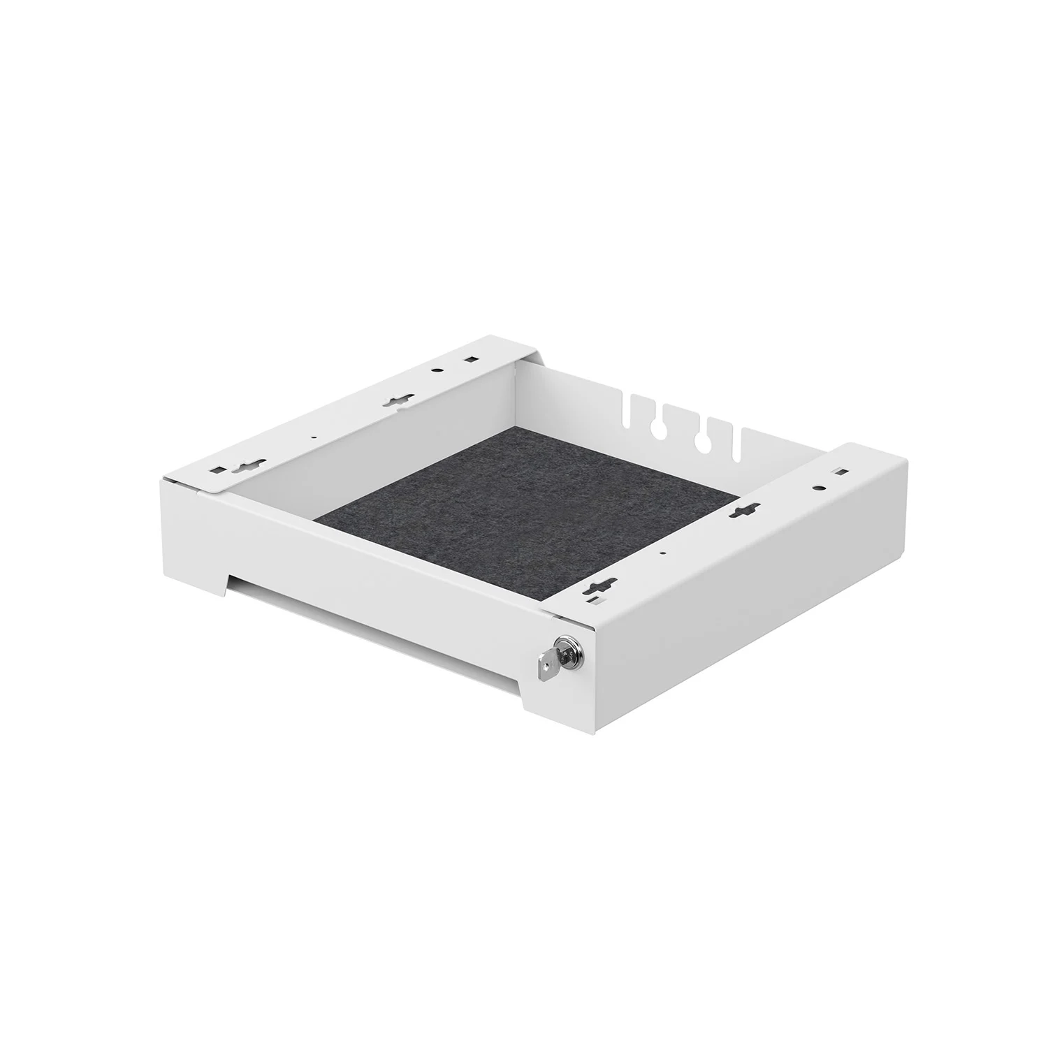 SmarTray acero 75 mm con carcasa (envase individual), Blanco