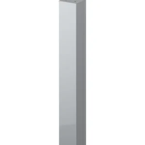 Columna de longitud fija,  Aluminio, anodizado, plata