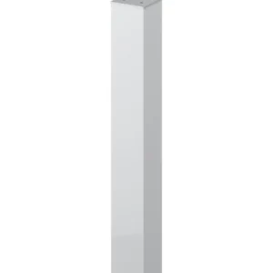 Columna de longitud fija,  Aluminio, acabado epoxi, Blanco