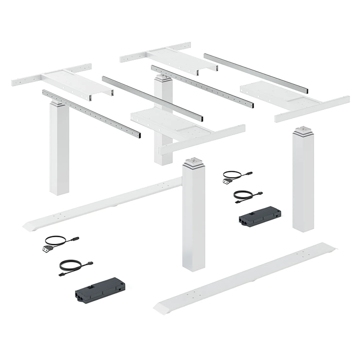 LegaDrive Systems Set de bastidor de mesa Bench, Blanco