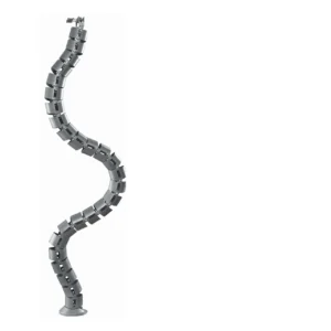 Canaleta para cable,  1300 mm, plata