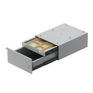 Caja de cajón Duo Grip, plata