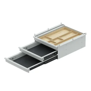 Caja de cajón Tri Grip, Blanco