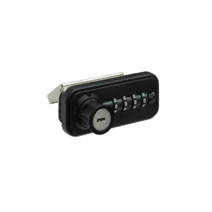 Candado numérico para puertas correderas y código fijo, a la derecha, Negro