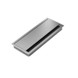 Pasacables, 120 mm x 300 mm , aspecto aluminio