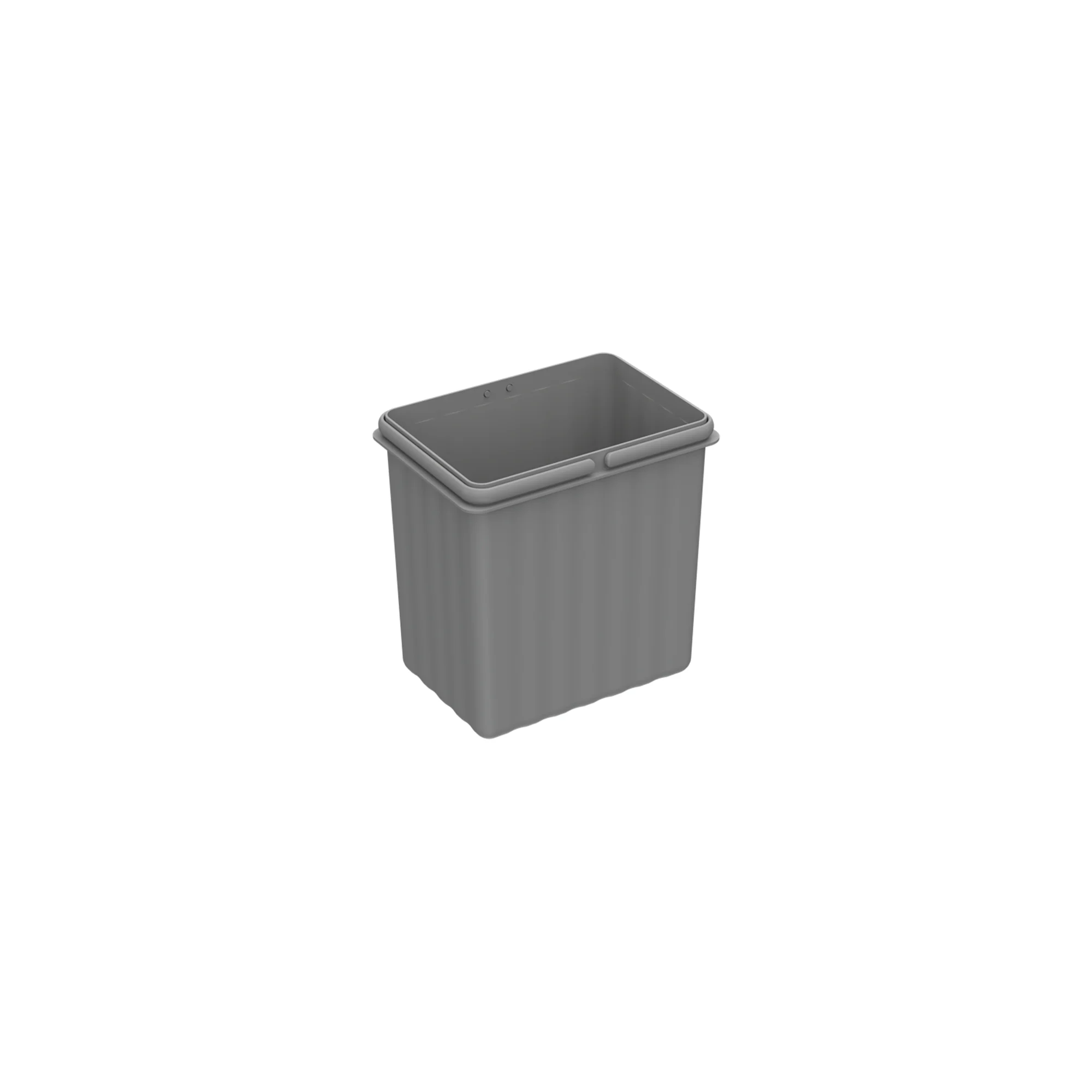 Cubos 5,5 l, Plástico, GrisAnch. x prof. x alt. 155 x 222 x 227 mmPara sistema de recogida de basura Bin.it Flex